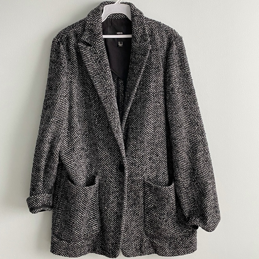 Mango Herringbone Jacket